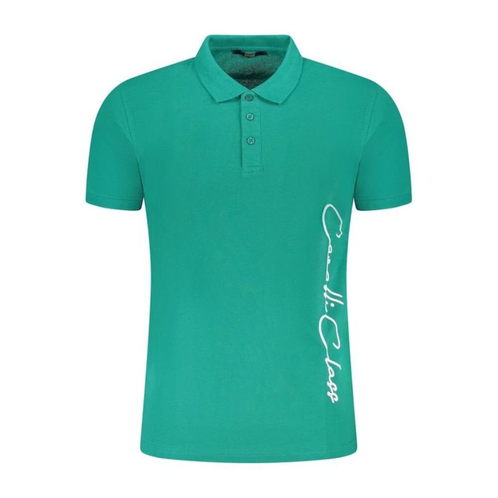 Cavalli Class Verde Cotton Men Men's Polo